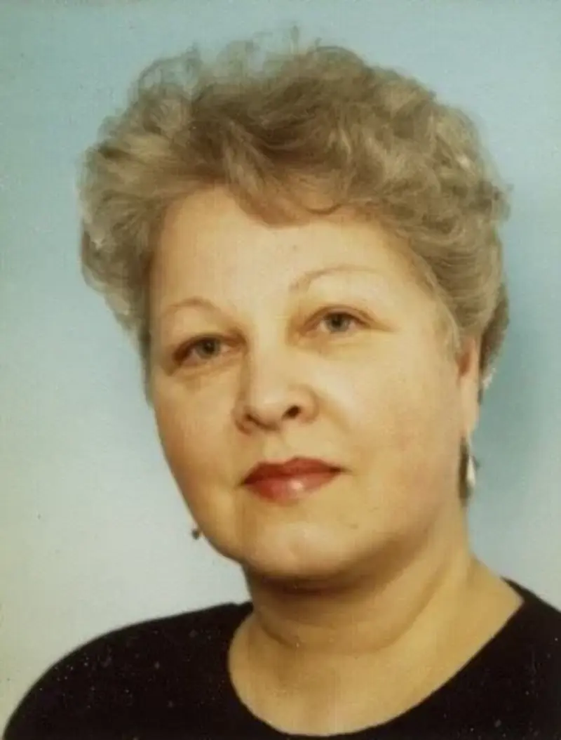 Portrait einer älteren Frau namens Ingeborg Geißler.